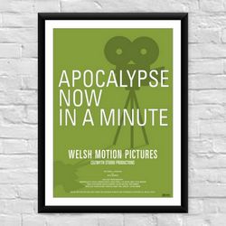 Apocalypse now in a Minute Welsh Film Poster